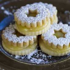 Linzer Cookies - Lemon 12 pcs